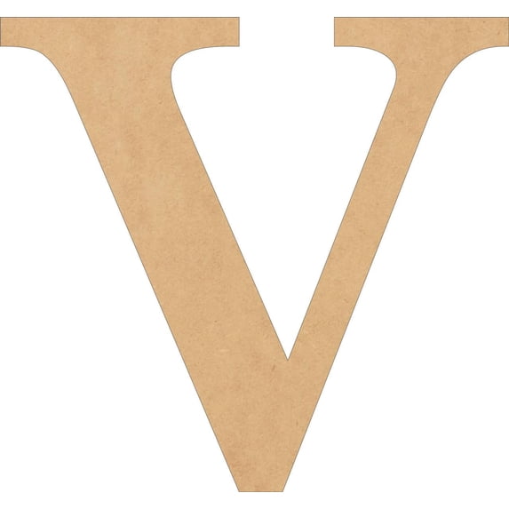 Wood MDF Letters, Unfinished 3'' Tall Times V, Wooden Craft Letter