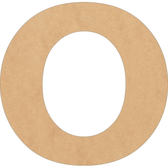 Wood MDF Letters, Unfinished 8'' Tall Rockwell O, Blank Wall Craft