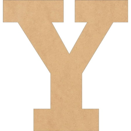 Wood MDF Letters, Unfinished 8'' Tall Rockwell Y, Blank Wall Craft