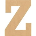 thumbnail image 1 of Wood MDF Letters, Unfinished 8'' Tall Rockwell Z, Blank Wall Craft, 1 of 8