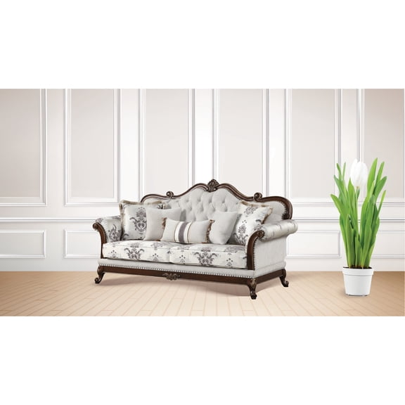 Wood - Made Traditional Sofa / Ideal for Primary Living Space