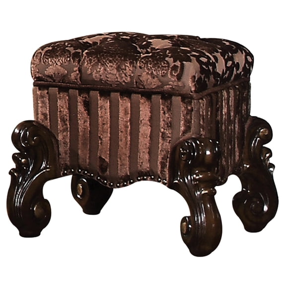 Wood Main Material Armless Vanity Stool / Vintage Bedroom Stool