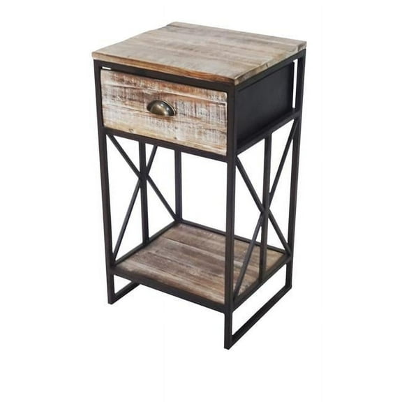 Wood & Metal Cabinet