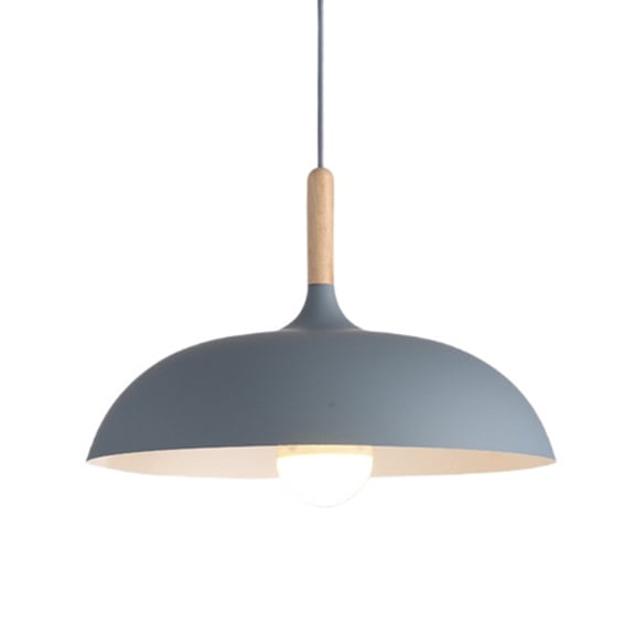 Wood Metal Colorful Pendant Light, Modern Farmhouse Pendant Lamp, Nordic Style Minimalism Pendant Light Fixture, Rustic Pendant Lighting for Kitchen Island Dining Room Table Entrance