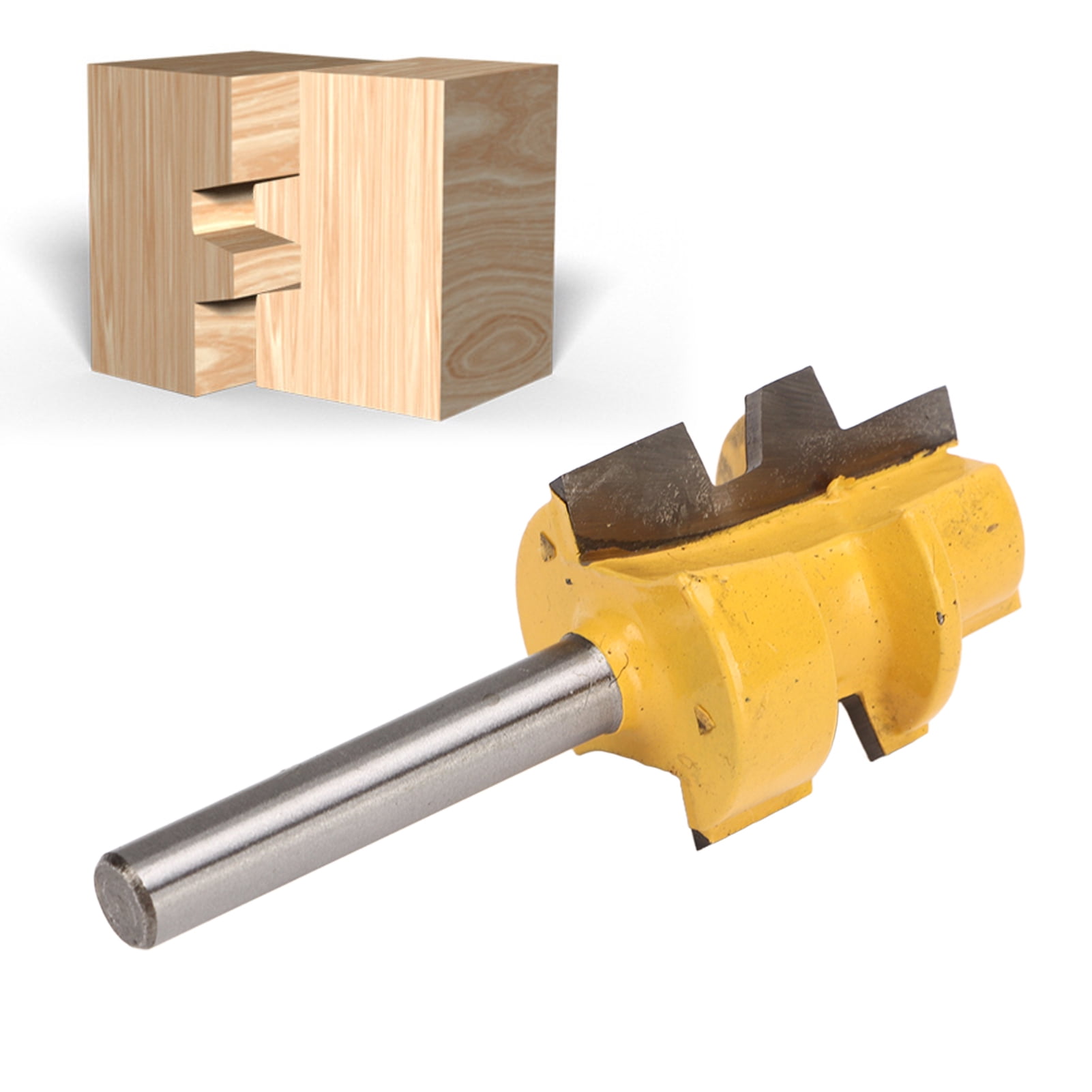 Wood Milling Cutter, 1/4in Shank Mortising Router Bit High Hardness Fine Workmanship For Pine