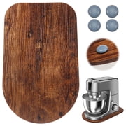 Xiyztok Wood Mixer Slider Mat for 4.5-5 Qt Tilt Head Stand Mixer Kitchen Appliance Slider Tray Countertop Storage Attachment