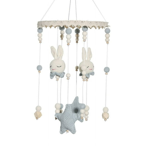 Wood Mobile Crib Toy For Babies Bed Hangings Toy Babys Rattle Toy For Newborn