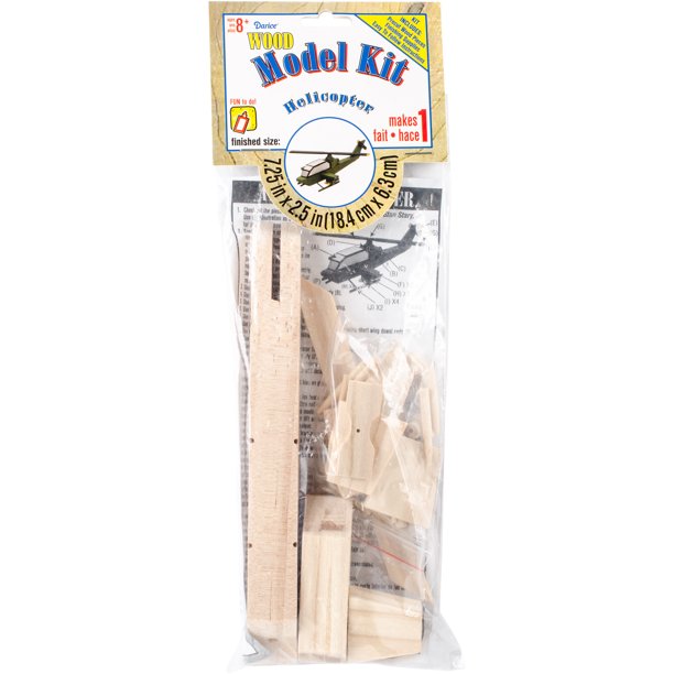 Wood Model Kit, Attack Helicopter