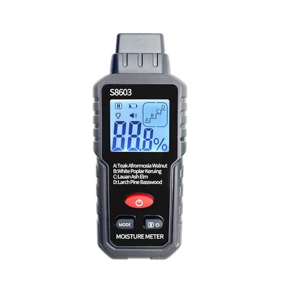 Wood Moisture Meter 4-in-1 Wood Chips Hair Moisture Humidity Detector Hygrometer Firewood Tester Woodwork Woodworking