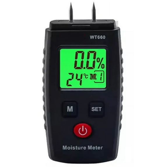Wood Moisture Meter, Pin-Type Digital Moisture Detector, Water Leak Detector, Handheld Mo C2636