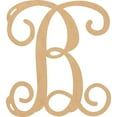 thumbnail image 1 of Wood Monogram Letters, Unfinished 2'' Tall Alphabet B, Wooden Craft Letter, 1 of 2