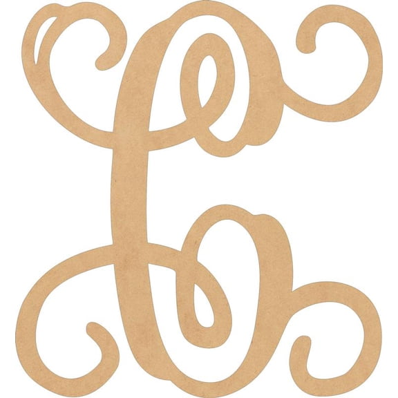 Wood Monogram Letters, Unfinished 20'' Tall Alphabet C, Wooden Craft Letter