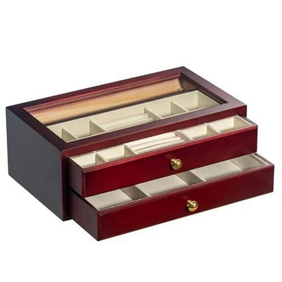 Wood Multi Layer Drawer Type Storage Box Makeup Box Cosmetic Containers Desktop Stationery Organizer Earrings Jewelry