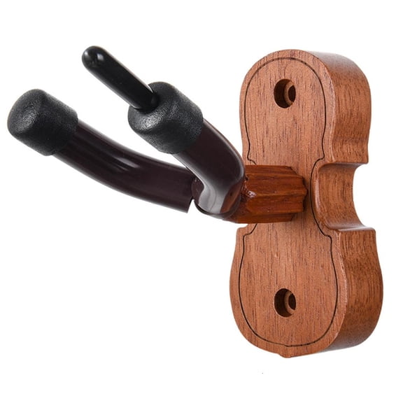 Wood Music Instrument Wall Hook Easy Mounting System Wood Texture Wall Rack Suitable for Ukuleles Violins Hanging