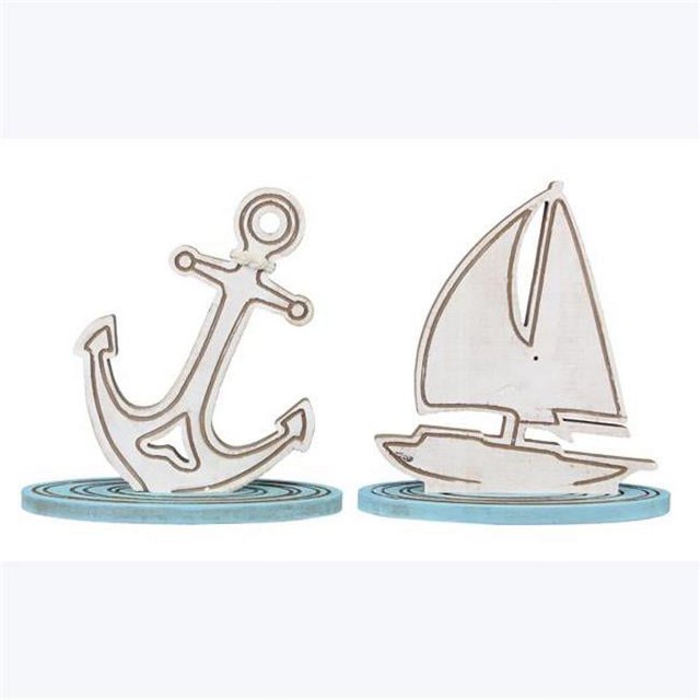 Wood Nautical Tabletop Decor, 2 Assorted Color