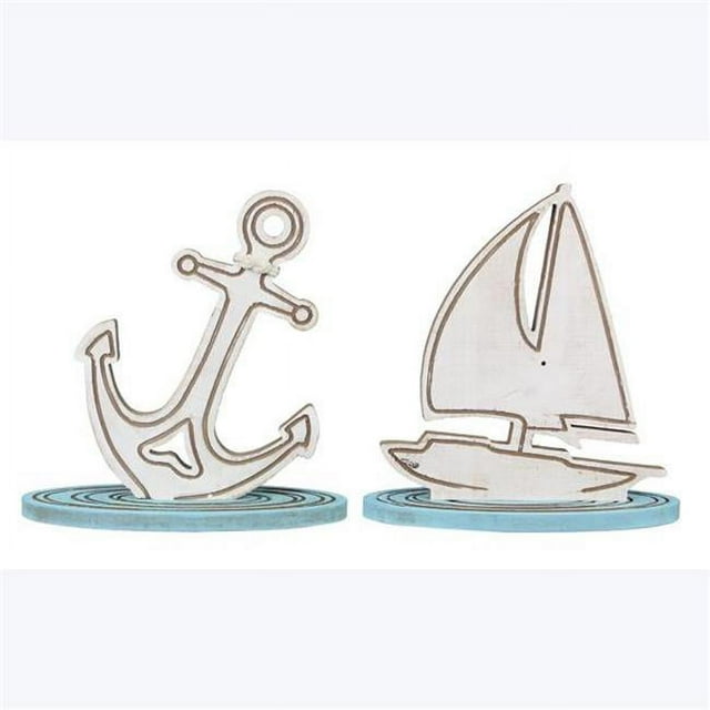 Wood Nautical Tabletop Decor, 2 Assorted Color