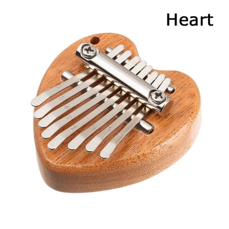 Wood Nice Sound Mini Kalimba Musical Hand Thumb Piano Musical Instrument Finger Keyboard HEART