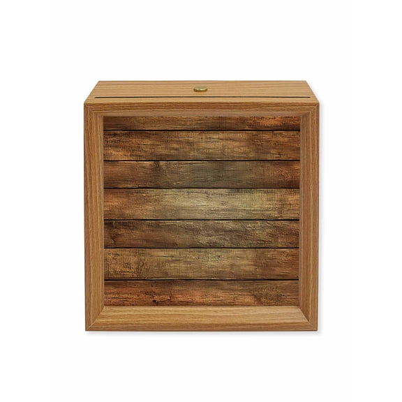 Wood Night Light Box Retro Wood Grain Wooden LED Night Lights with USB Rechargeable Dimmable Touch Square Table Light Farmhouse Wooden Board Wood Picture Frame Lamp for Bedside Desktop Display