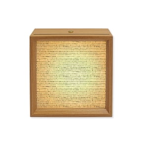 Wood Night Light Box Sage Green Micro Dots Wooden LED Night Lights with USB Rechargeable Dimmable Touch Square Table Light Modern Abstract Linear Rows Wood Picture Frame Lamp for Desktop Display