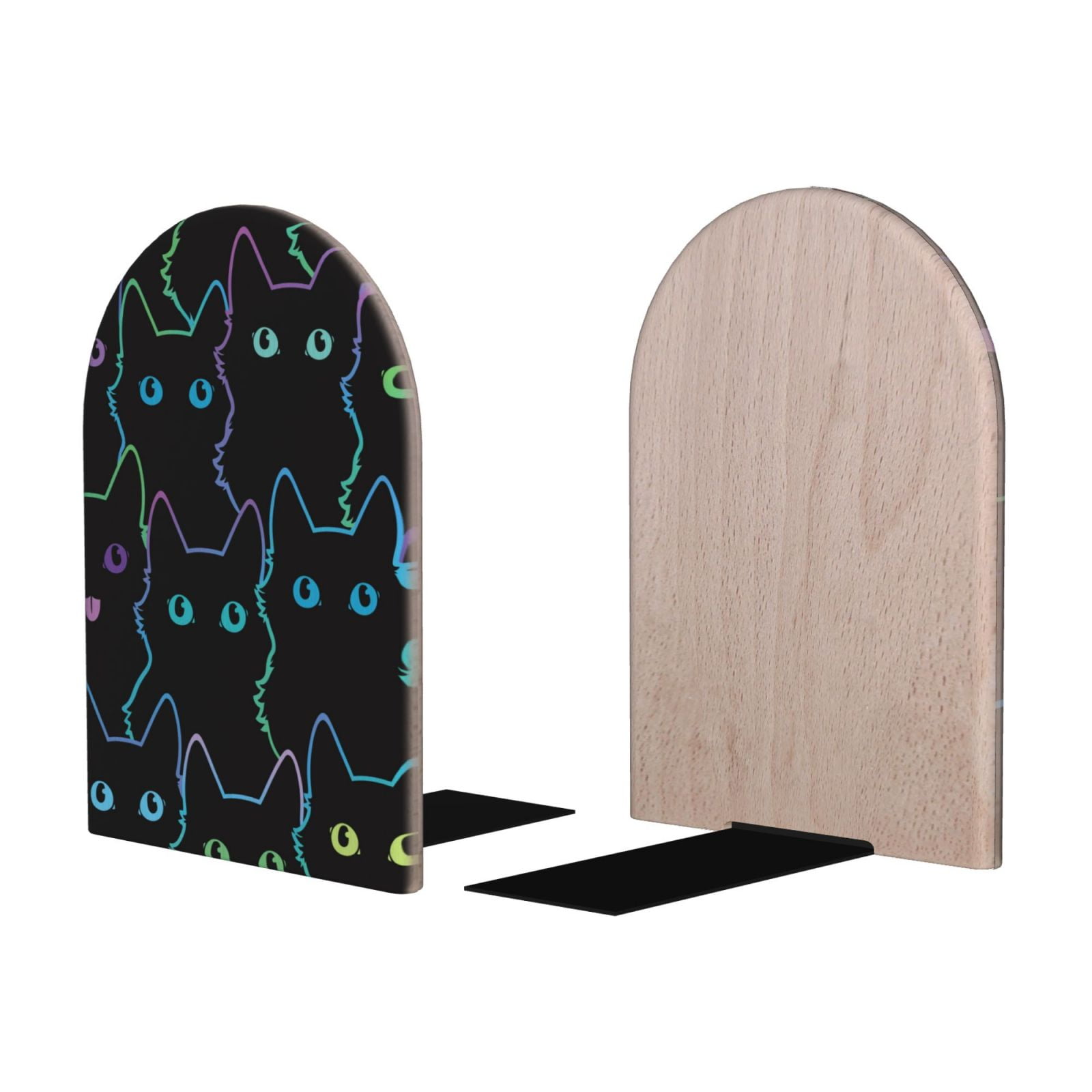 Black Cat Bookends, Book Holder For Bookcase, Bookends For Shelves - View #11