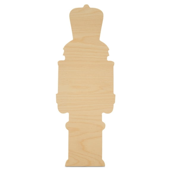 Wood Nutcracker Cutout 12-inch x 4-3/8-inch, Pack of 3 Christmas Cutout Decorations for Wooden Crafts and Decor, by Woodpeckers