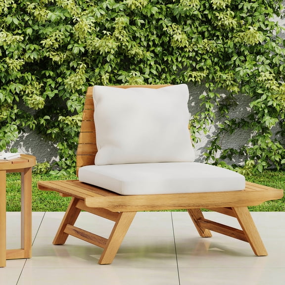 Wood Outdoor Chair - Appearance And To Spills Cushions Seating With Outer Cushion For
