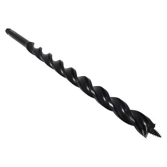 Wood Owl Tri-Cut Auger Bit 13/16" x 12" - Ultra Smooth, Coated, Quick Release Hex Shank