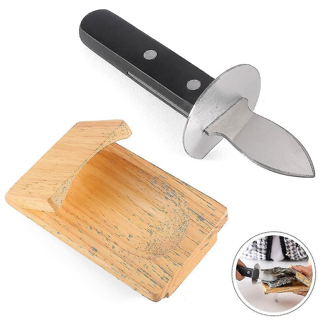 Pince à écaillage D'huîtres, Protège-main En Bois De Mer, Pince à