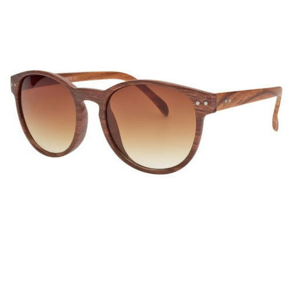 Wood PRINT Oliver Vintage Fashion Round Circle Key Hole Bridge Sunglasses