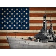 thumbnail image 1 of Wood Panel Style United States Navy Ship American Flag DIY 5D Diamond Painting Kits for Adults, Full Round Drill Gem Art for Home Wall Decor, 1 of 7