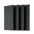 thumbnail image 1 of Wood Panels for Wall Slat Wall Panels, 4PC Wood Slat Acoustic Panels for Wall and Ceiling - 3D Fluted Sound Absorbing Panel with Three Sides Fully Wrapped on Wood Finish -45.27''X23.62''(GRAY), 1 of 7