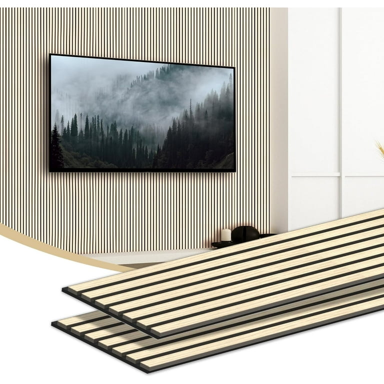 INTIGE Wood Slat Wall Panel Oak 94.5