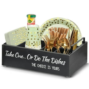 Shop Versatile Paper Plate and Utensil Caddies for Your Kitchen