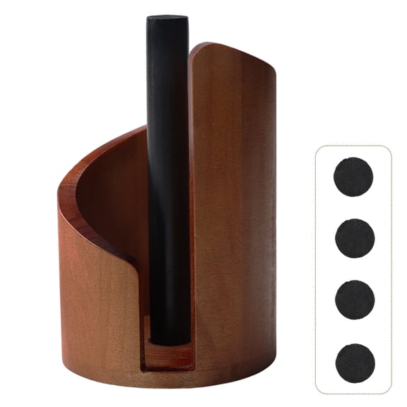 Wood Paper Towel Holde Countertop with Rustic Metal for Kitchen Organization, Perfect Holiday & Housewarming Gift Idea