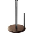 thumbnail image 1 of Wood Paper Towel Holder Countertop, , Farmhouse Kitchen Paper Towel Holders Stand with Real Wooden Base, fits Standard and Jumbo Size Paper Towels (Dark Brown), 1 of 15