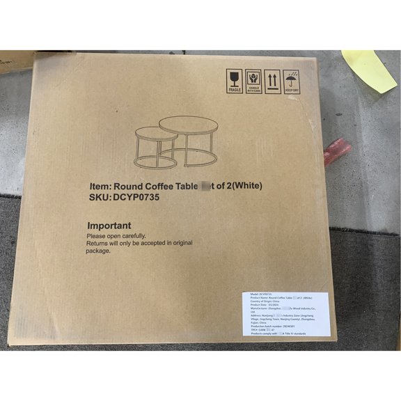 Wood Pattern MDF - Versatile Small Tables - Bedroom Office Use - 24.4 lb Package