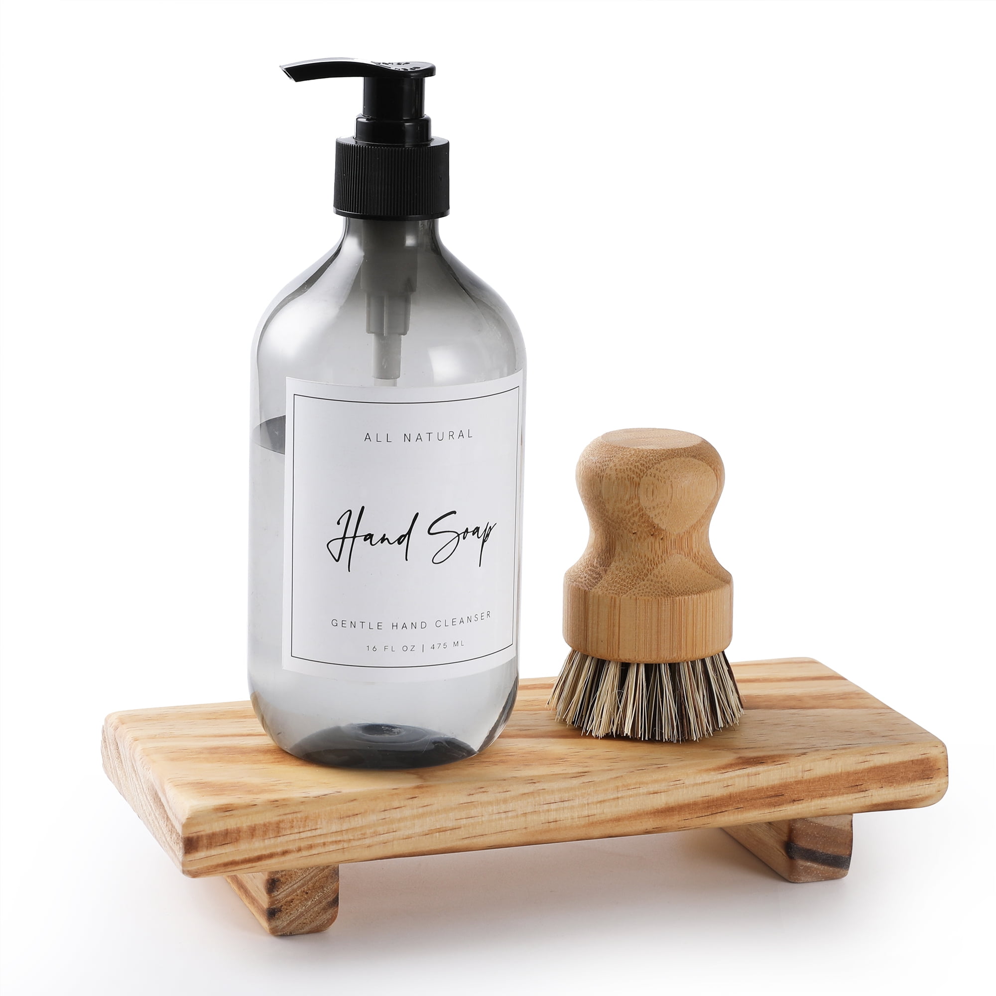 Rustic Farmhouse Wooden Pedestal Stand, Bathroom Kitchen Display Stool ...