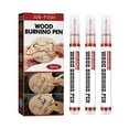 Wood Pen Set Wood Marker Kids DIY Ironing Brush Wood Marker Set 1ML Map