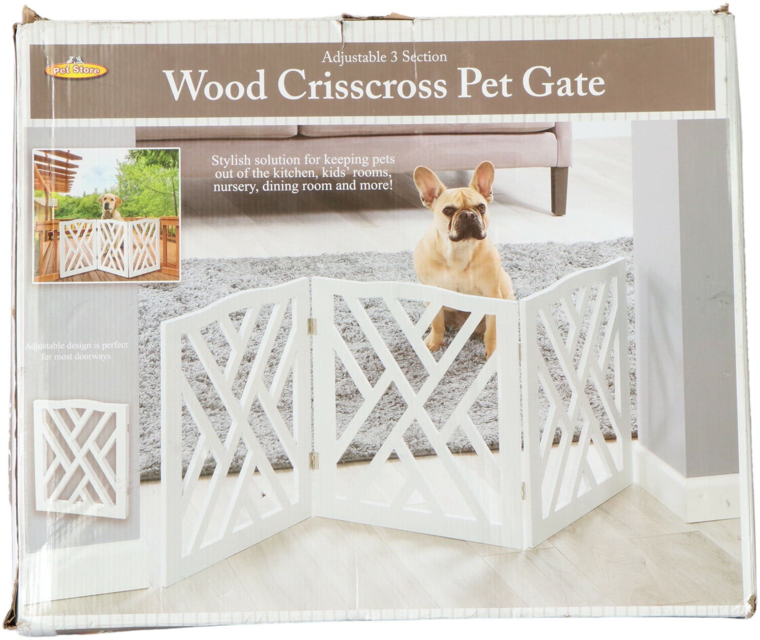 Wood Pet Gates Crisscross Gate 5274