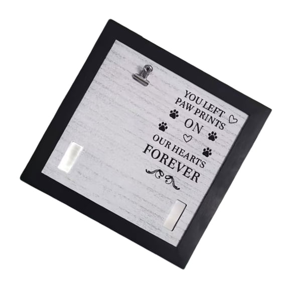Wood Pet Keepsakes Photo Frame for Cherishing Memory of Dog Cats Sympathy Gift