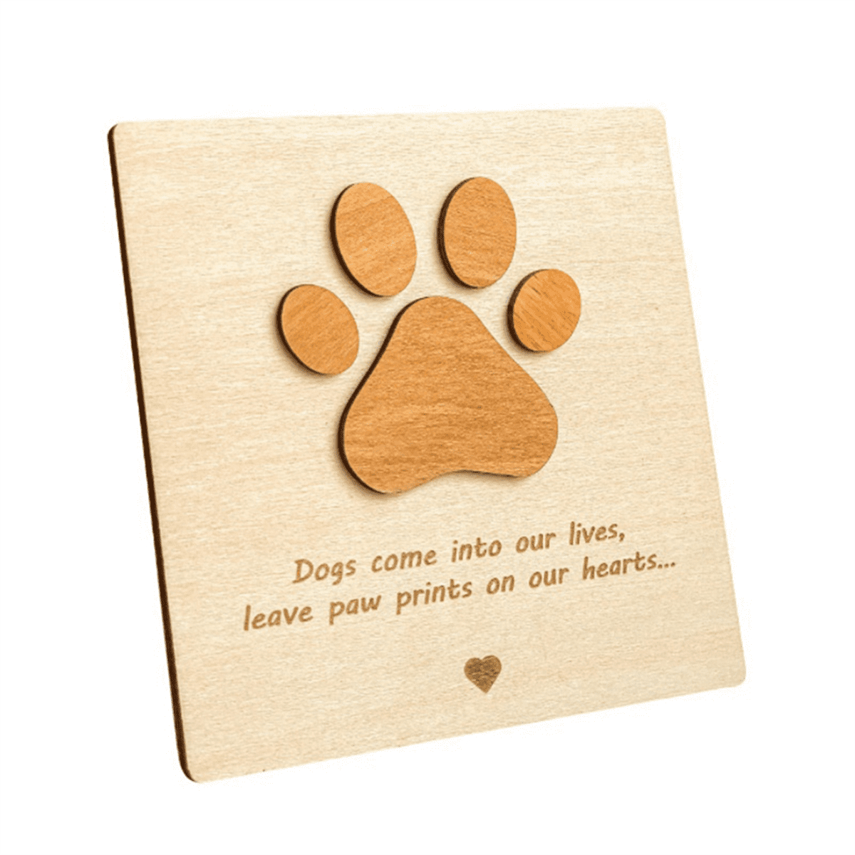 Wood Pet Sympathy Cards for Dog Card Loss, Loss of Gift