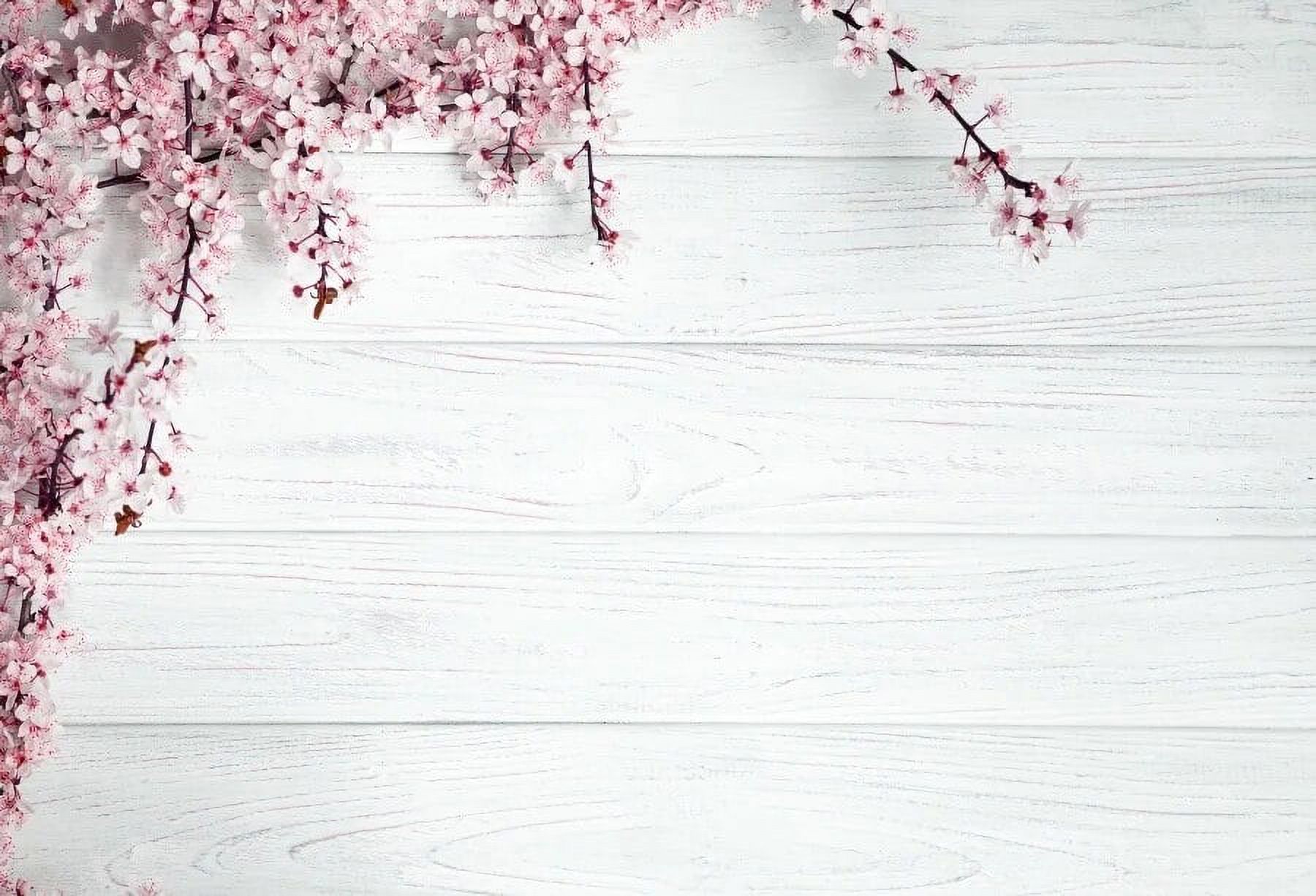Wood Photo Backdrops Photography Wooden Board Planks Flower Petal For