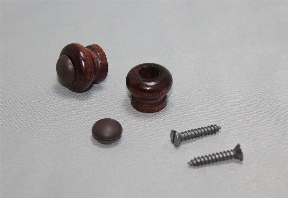 Wood Piano Desk Knobs Brown Mahogany With Screws 1 Pair Furniture
