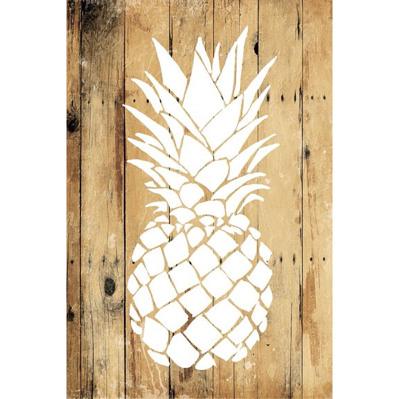 Wood Pineapple Poster Print by OnRei OnRei (24 x 36)