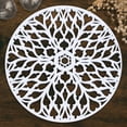 thumbnail image 1 of Wood Placemats Carved Trivet Set of 2 for Fall Autumn Thanksgiving Dining Coffee Table Scratch Heat Stain Resistant Kitchen Decor Indoor Outdoor Durable Tablemats - White, 1 of 7