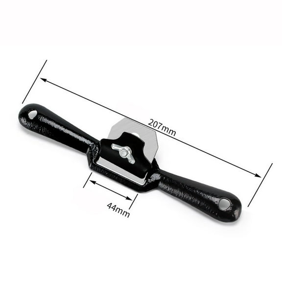 Wood Planer Woodworking Hand Planing Tools Adjustable High Speed Steel Blade Black