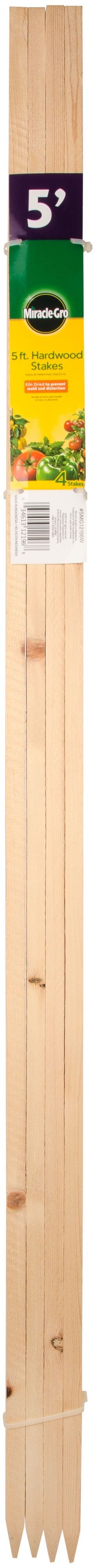 Wood Plant Stakes, 5-Ft., 4-Pk.