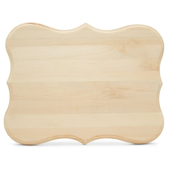 Wood Plaque 12 inch, Pack of 1 Award Plaque Unfinished Blank Wooden Signs for Crafts Beveled Wood Charcuterie Board, by Woodpeckers
