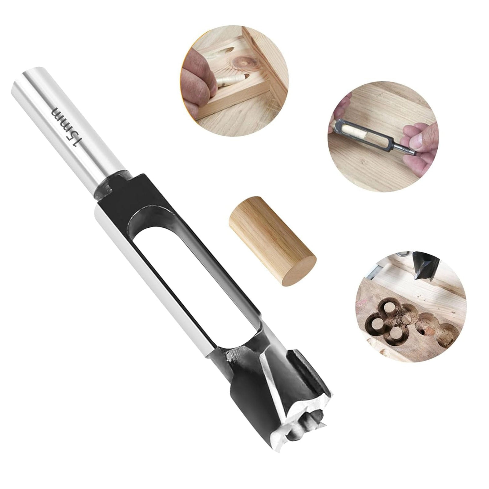 Pocket Cutter Bit Wood Plug Cutters Set, Wood Dowel Pocket Hole Plug Cutters, Woodworking ...