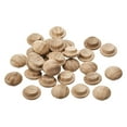 thumbnail image 1 of Wood Plugs, 30 Pack 15 x 10 mm - Red Oak Wood Button Top Plugs, Screw Hole Covers for Stair Chair Craft Furniture, 1 of 6